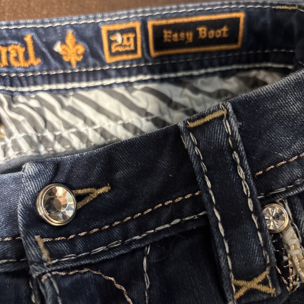 Womens Rock Revival jeans size 29 Boris Boot Diamond sequins MSRP $179 - Picture 10 of 13